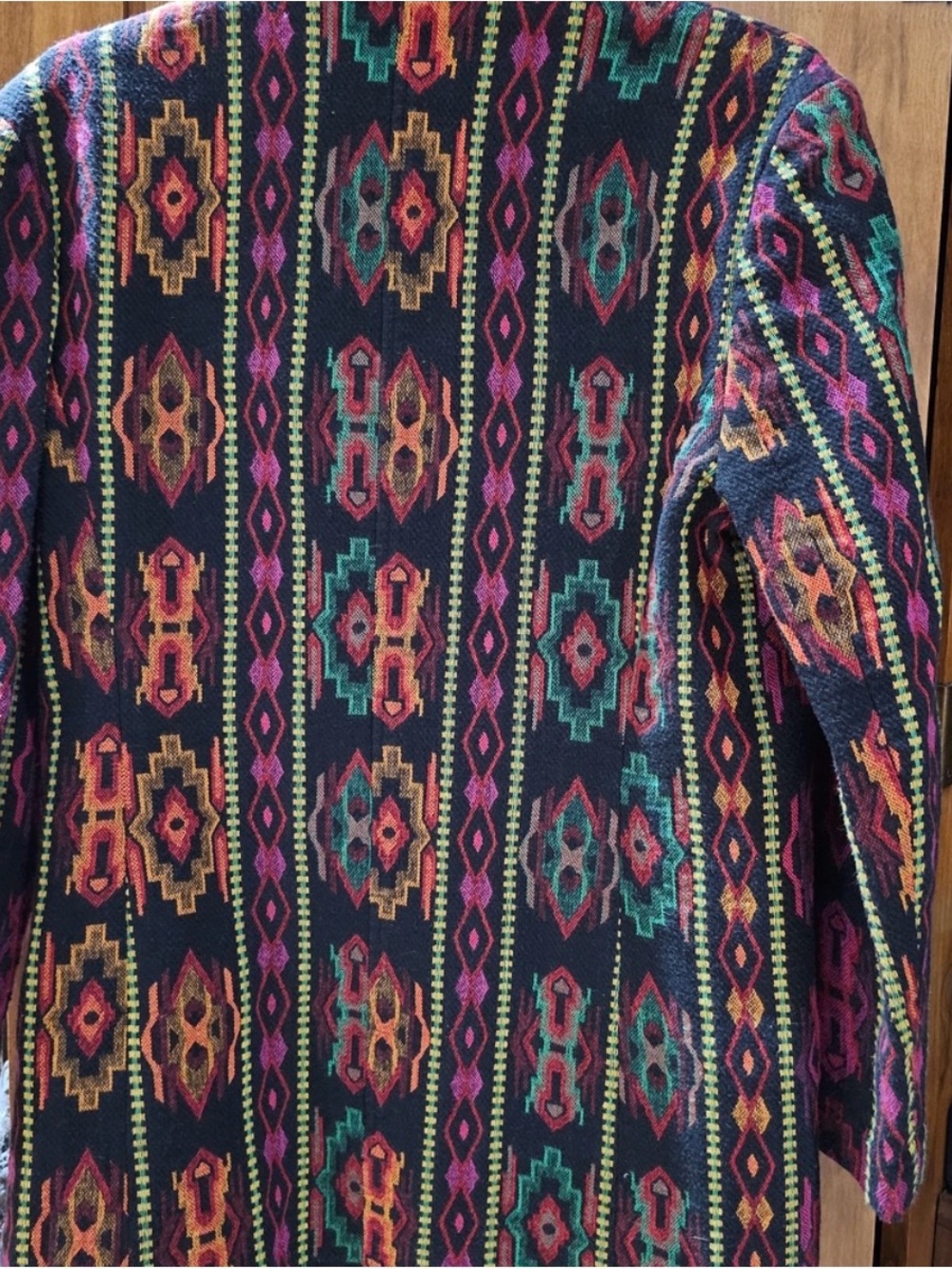Vintage Texas Outfitters southwest Blazer with Black Velvet Collar - Picture 2 of 6